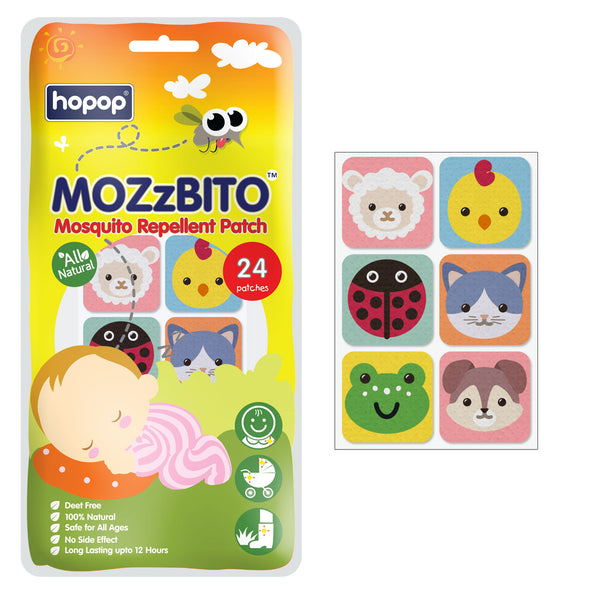 "MoZzbito mosquito repellent patches – safe and natural protection for kids"