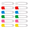Baby nappy pins with colorful plastic lock heads