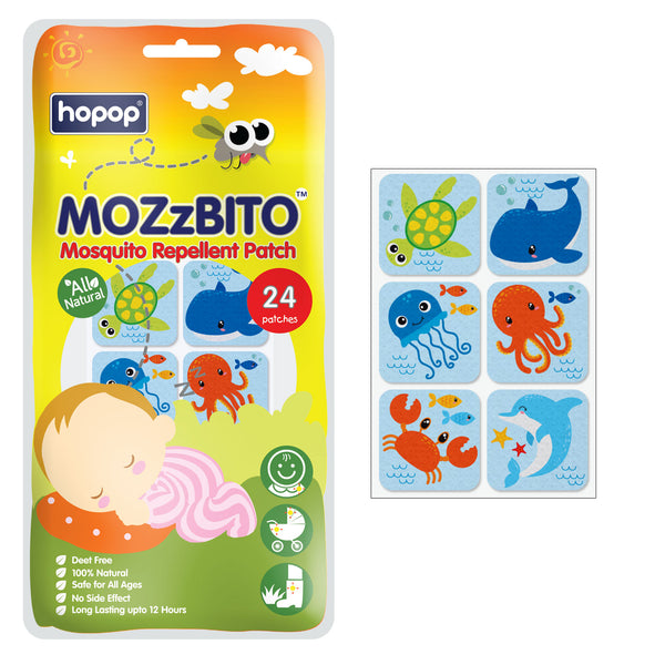 "Kids mosquito repellent patches – safe, chemical-free MoZzbito patches"