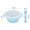 Mess-free baby feeding set with suction base