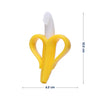 "Easy grip baby teether – banana-shaped silicone teething toy"
