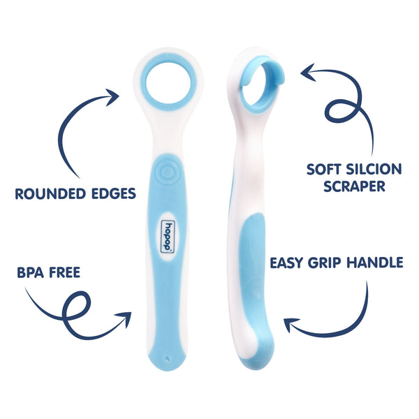 Hopop Soft and Gentle Rounded Edges Tongue Cleaner