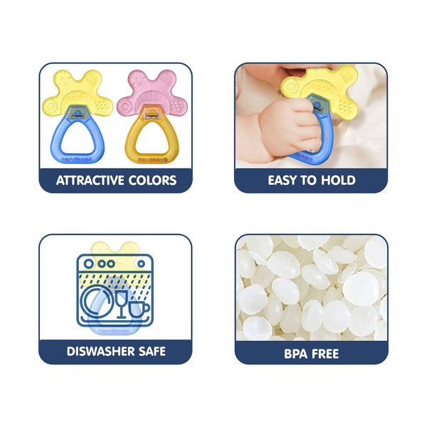 Hopop Water Filled Cooling Teether for Baby - Soothing Relief