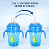 Spill-Proof Sipper Cup with Spout & Straw - 210ml