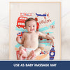 Multipurpose Baby Massage Mat | Waterproof Diaper Changing Mat - London