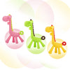 "Baby teething toy – soft silicone giraffe teether for infants"