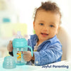 "210 ml spill-proof baby sipper cup – with spout and straw for toddlers"