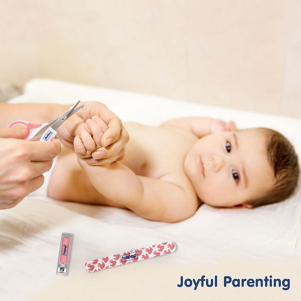 Gentle baby nail cutter and grooming kit