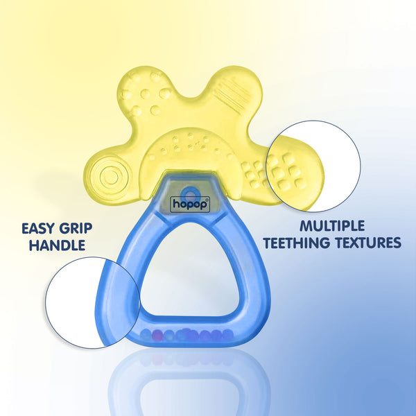 Hopop Water Filled Cooling Teether for Baby - Soothing Relief
