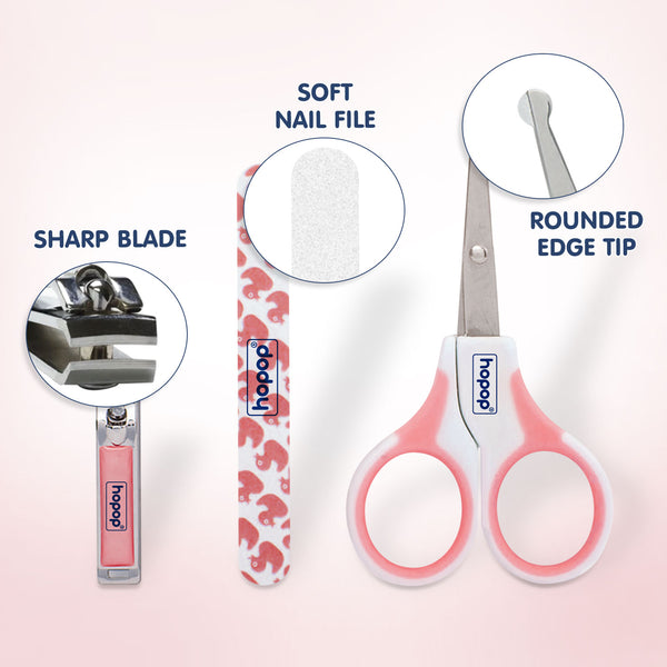 Hopop Safety Nail Care Set for Babies, Gentle & Easy Grooming Kit