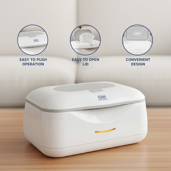 Hopop Warm Glow Baby Wipes Warmer | Gentle & Comfortable Wipe Heating