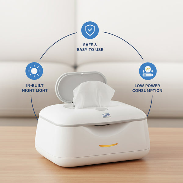 Warm Glow Baby Wipes Warmer | Gentle & Comfortable Wipe Heating