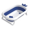 Hopop Deluxe Foldable Baby Bath Tub with Non-Slip Base & Soft Edges - Blue