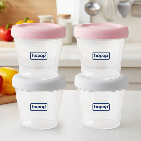 Baby Multi-Functional Food Storage Containers – Set of 4