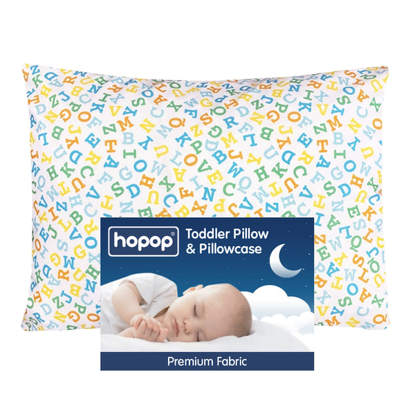 "Premium soft toddler pillow – gentle cotton with pillowcase included"