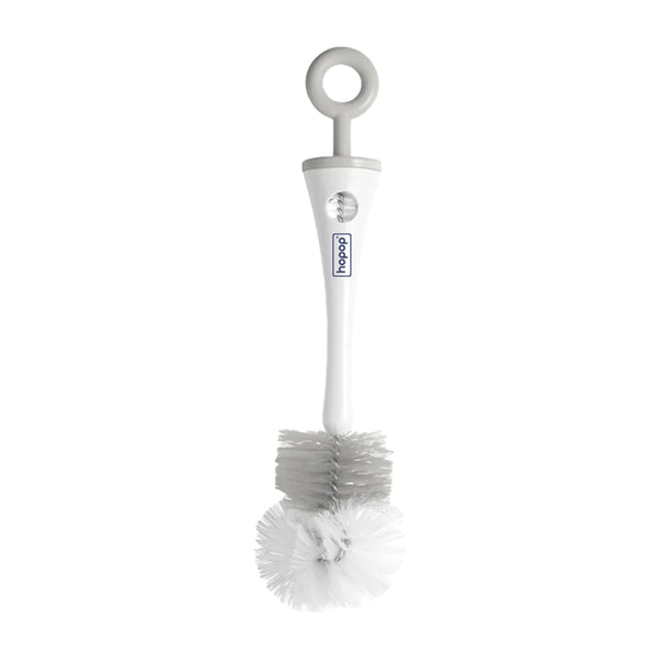 2-IN-1 Bottle & Nipple Cleaning Brush with Grooved Handle & Easy Hanging Storage - hopop.in