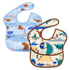 Easy-Clean Waterproof Crumb Catcher Baby Bib - Pack of 2