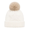 Baby Woolen Cap with Fur Lining, Star Design Warm Knitted Pom Pom Winter Beanie for Boys & Girls (1-3 Years)