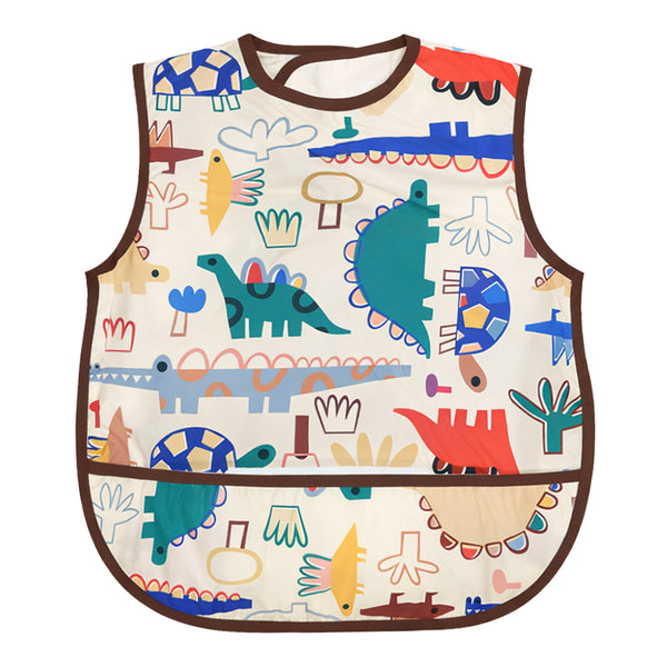 Easy-Clean Waterproof Crumb Catcher Baby Bib - hopop.in