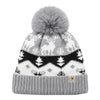 Baby Woolen Cap with Fur Lining, Reindeer Design Warm Knitted Pom Pom Winter Beanie for Boys & Girls (2-4 Years)
