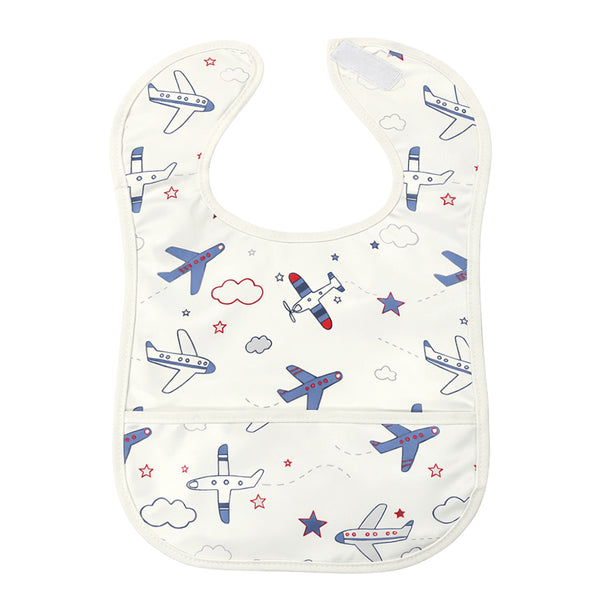Easy-Clean Waterproof Baby Apron Bib with Crumb Catcher