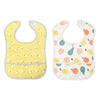 Easy-Clean Waterproof Baby Apron Bib with Crumb Catcher - Pack of 2