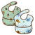 Easy-Clean Waterproof Crumb Catcher Baby Bib - Pack of 2