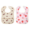 Easy-Clean Waterproof Baby Apron Bib with Crumb Catcher - Pack of 2