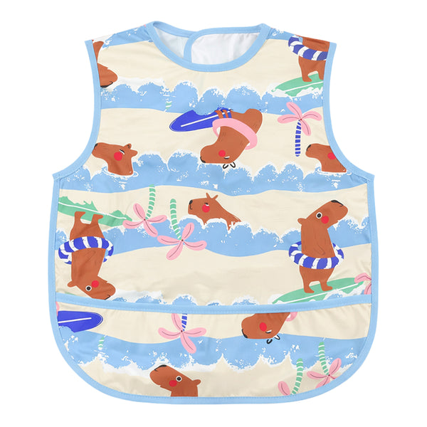 Easy-Clean Waterproof Crumb Catcher Baby Bib - hopop.in