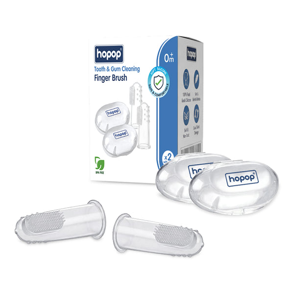 Silicone Baby Finger Toothbrush with Case - Pack of 2