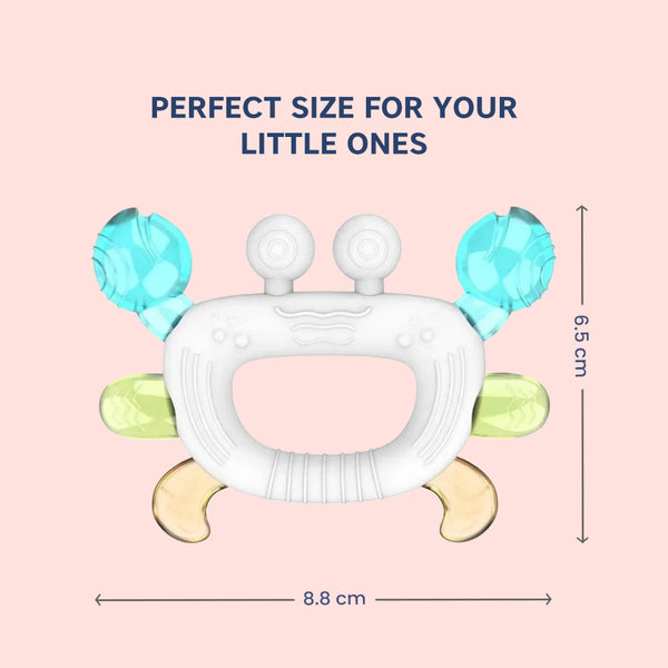 Silicone Baby Teether | Sensory Chew Toy for Gum Relief | Pack of 1- Assorted