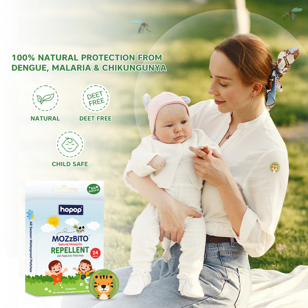 Mozzbito Natural Mosquito Repellent Patches - 24 Patches - hopop.in