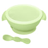 Silicone Bowl & Spoon with Suction Base & Snap-On Lid