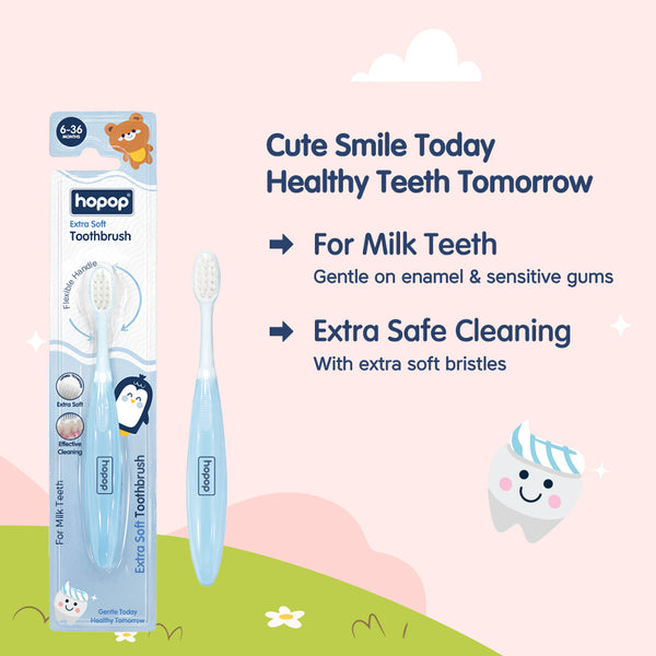 Extra Soft Baby Toothbrush for 6–36 Months | Gentle Milk Teeth & Gum Care