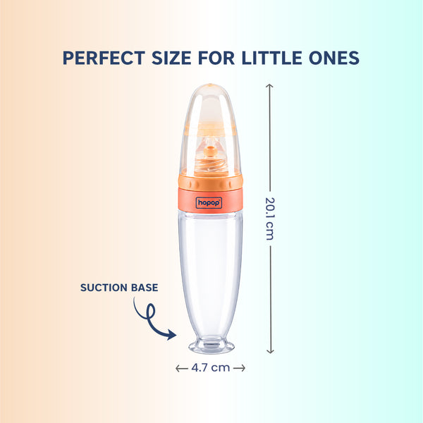 Soft Squeezy Silicone Spoon Food Feeder for Babies - 90ml