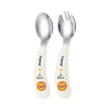 Hopop Stainless Steel Spoon & Fork Set with Travel Case - Portable Cutlery