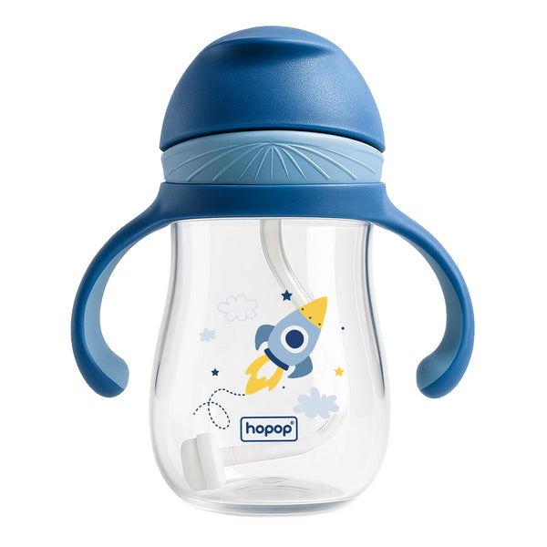 Hopop Soft Silicone Straw Sipper Cup - 240ml