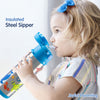 Insulated Stainless Steel Sipper Water Bottle for Kids - 480 ml - hopop.in