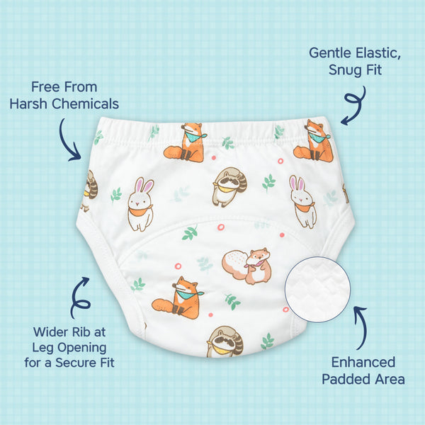 Padded Potty Training Underwear Pants for Babies & Toddlers - Assorted