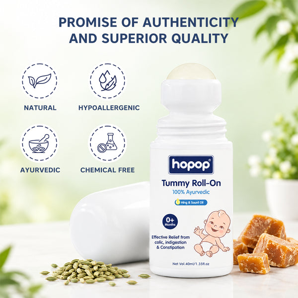 Tummy Roll On for Baby Colic Relief, Constipation & Indigestion - 40ml