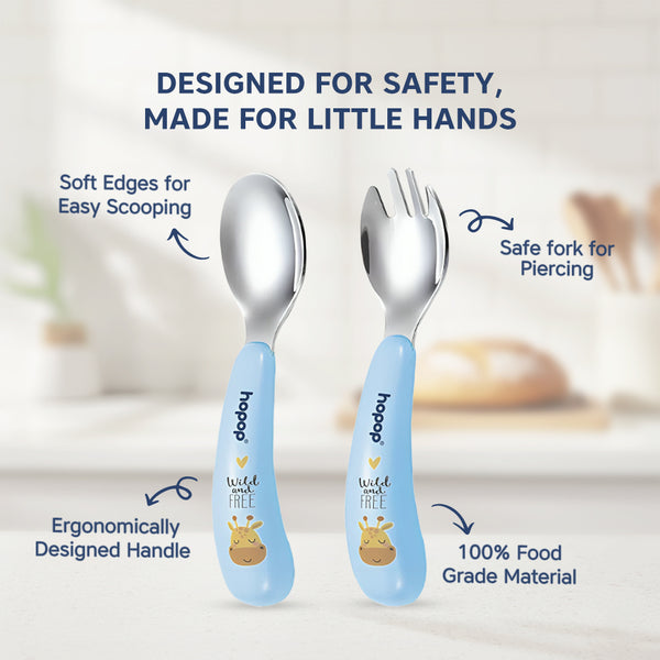 Stainless Steel Spoon & Fork Set with Travel Case – Portable & Durable Cutlery