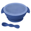Silicone Bowl & Spoon with Suction Base & Snap-On Lid