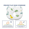 Newborn memory foam pillow for flat head support