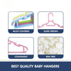 Hopop Multicolored Plastic Clothes Hangers for Baby & Kids – Pack of 10
