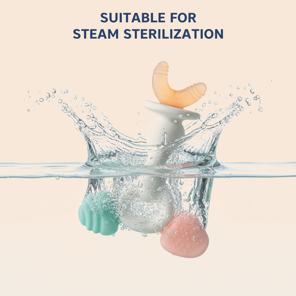 Silicone Baby Teether | Sensory Chew Toy for Gum Relief | Pack of 1- Assorted