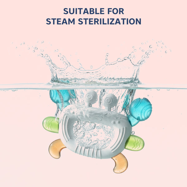 Silicone Baby Teether | Sensory Chew Toy for Gum Relief | Pack of 1- Assorted