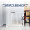 Secure baby gate adaptor for toddlers