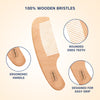 Natural Bristle Baby Wooden Brush & Comb Set - hopop.in