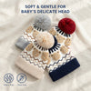 Kids Woolen Cap with Fur Lining, Fluffy Teddy Bear Design Warm Knitted Faux Fur Pom Pom Winter Beanie for Boys & Girls (3-6 Years)
