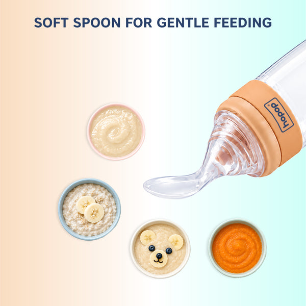 Soft Squeezy Silicone Spoon Food Feeder for Babies - 90ml